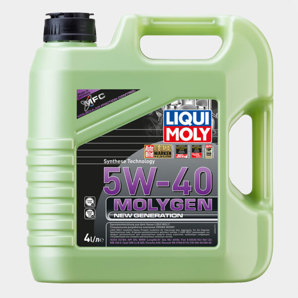 Масло моторное Liqui Moly Molygen New Generation, 5W-40, 4 л, НС-синтетическое