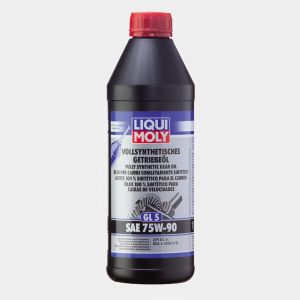 Масло трансмиссионное Liqui Moly Vollsynthetisches Getriebeoil GL-5, 75W-90, 1 л, синтетическое