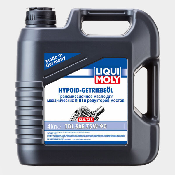 Масло трансмиссионное Liqui Moly Hypoid Getriebeoil TDL, 75W-90, 4 л, полусинтетическое